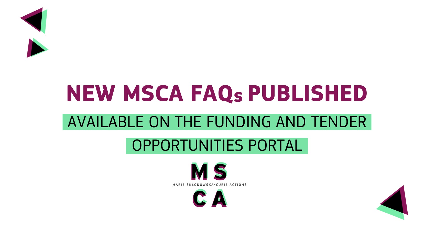 MSCA najczęściej zadawane pytania